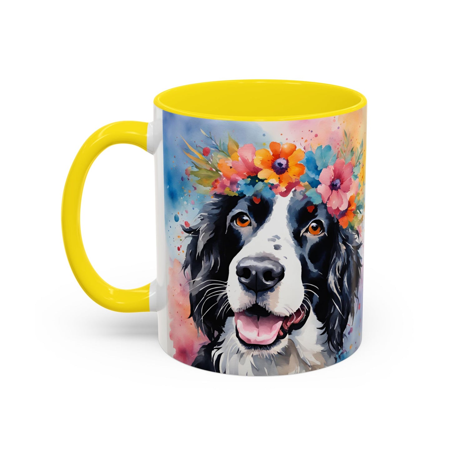 Springer Spaniel 02 Accent Coffee Mug - Dog Lover Gift