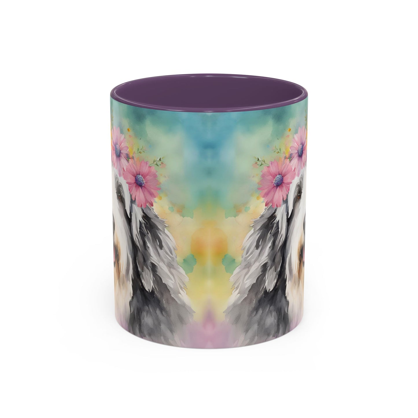 Bearded Collie 03 Accent Coffee Mug - Dog Lover Gift