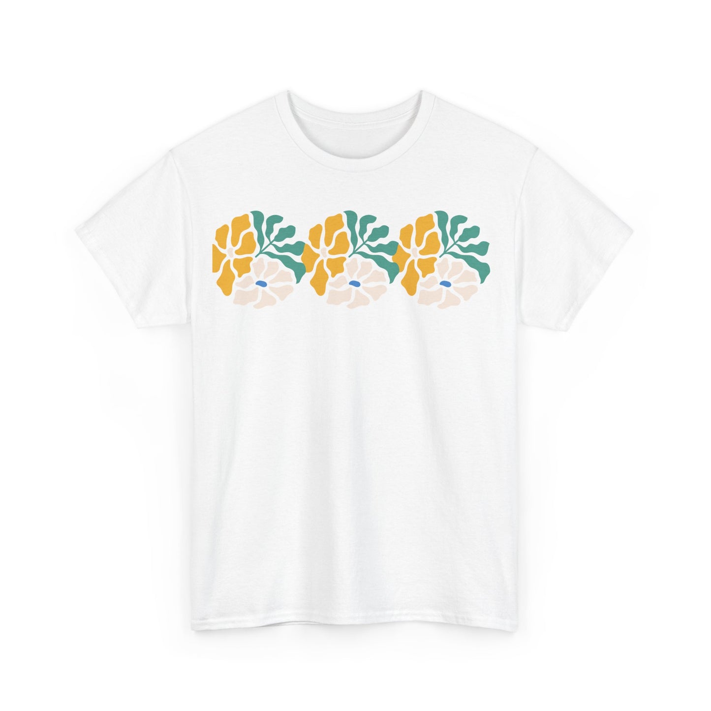 More Abstract Flowers 17 Unisex Heavy Cotton Tee