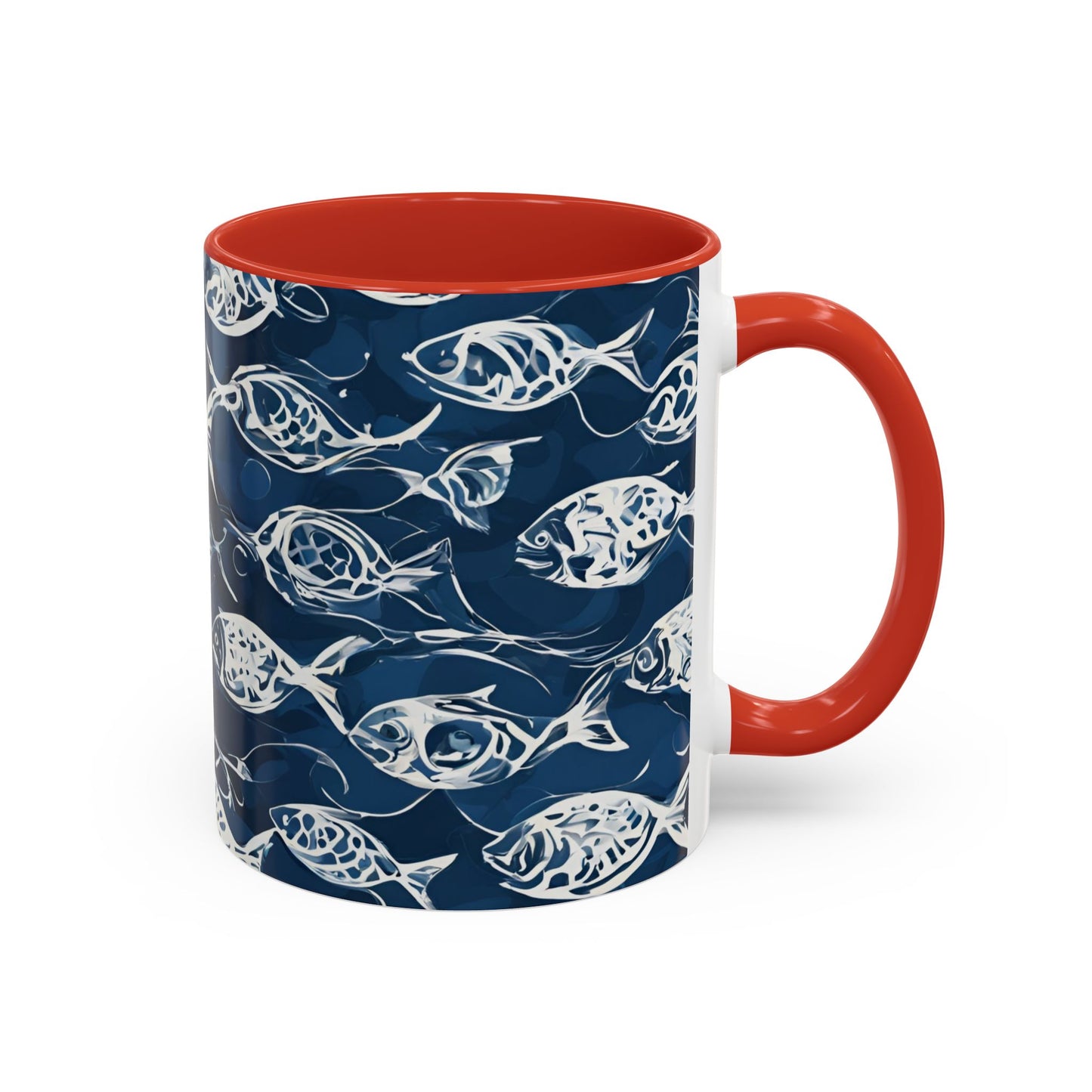 Fish 04 Accent Coffee Mug (11oz)