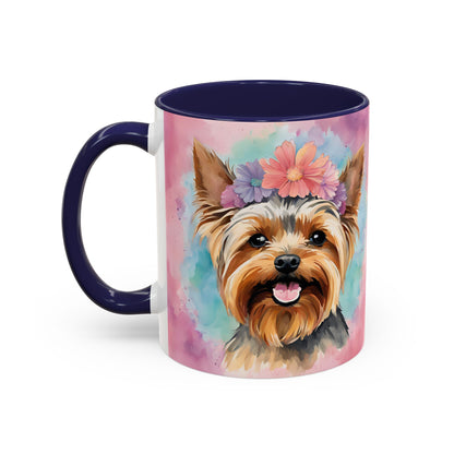 Yorkshire Terrier 02 Accent Coffee Mug - Dog Lover Gift