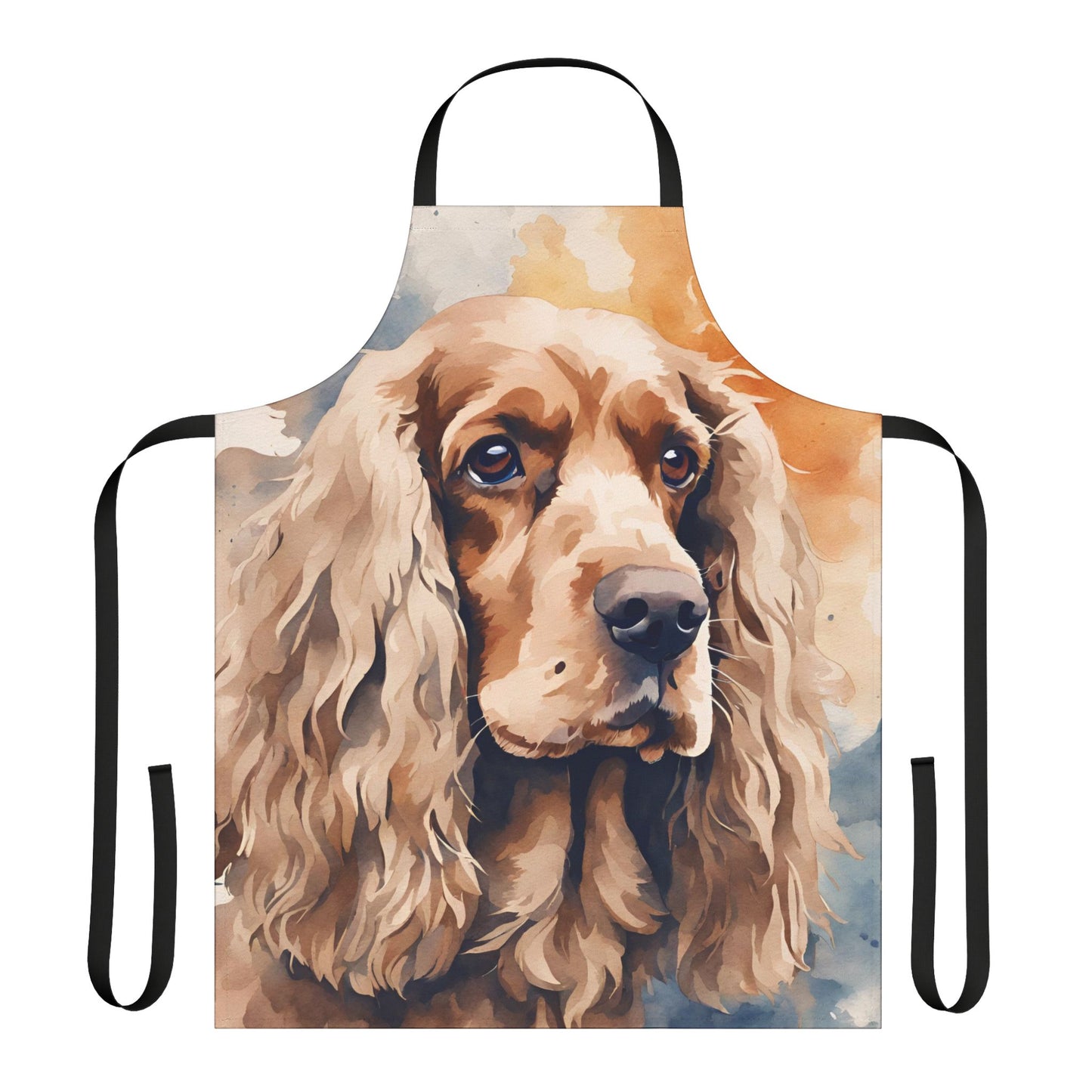 Apricot Cocker Spaniel Adult Apron (AOP)