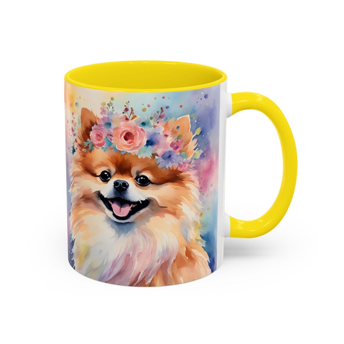 Pomeranian 04 Accent Coffee Mug - Dog Lover Gift