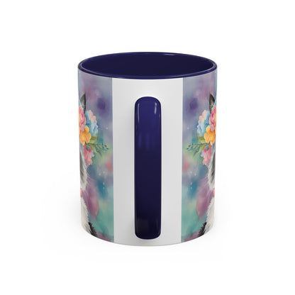 Floral Rag Doll Cat 04 Accent Coffee Mug - 11oz Perfect for Cat Lovers & Gifts