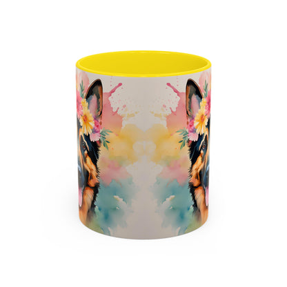 German Shepherd 02 Accent Coffee Mug - Dog Lover Gift