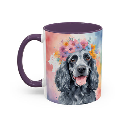 Blue Roan Cocker Spaniel 01 Accent Coffee Mug - Dog Lover Gift