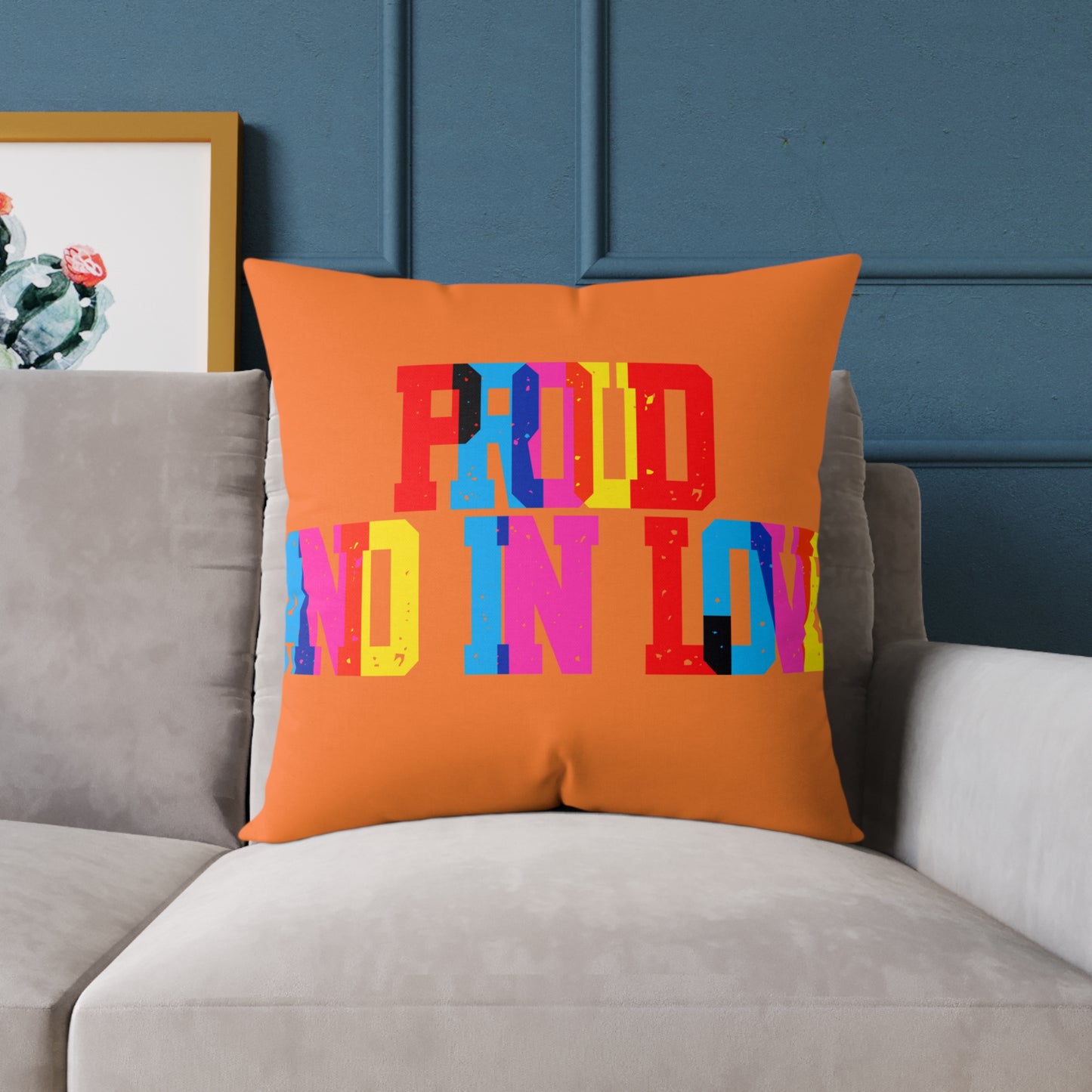 Proud And In Love Poly Pillow