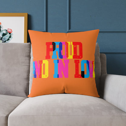 Proud And In Love Poly Pillow