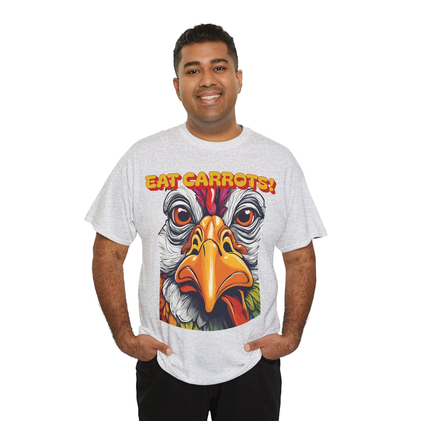 Eat Carrots Unisex Heavy Cotton Tee
