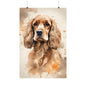 Dogs Cocker Spaniel 03 Matte Vertical Poster