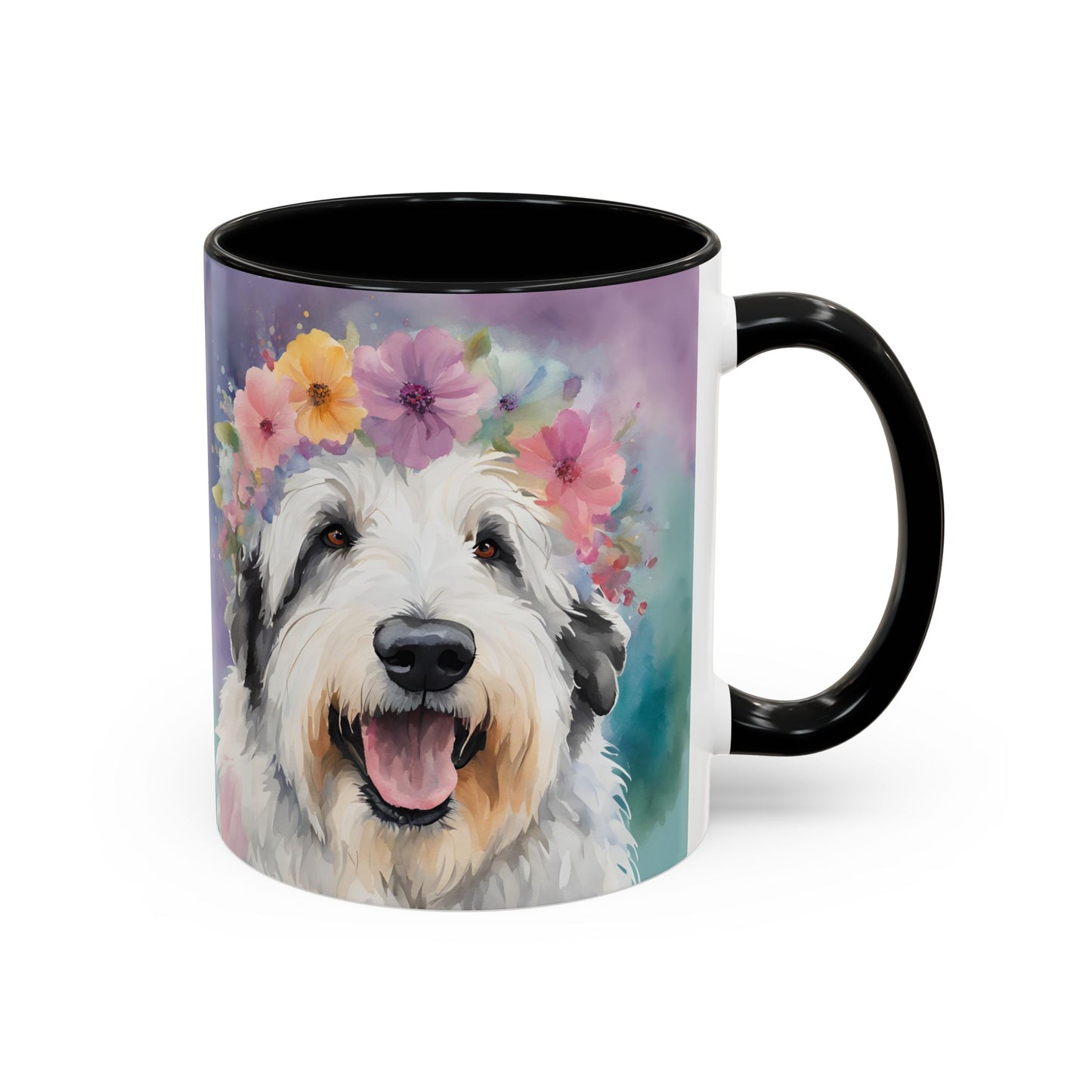 Bearded Collie 04 Accent Coffee Mug - Dog Lover Gift