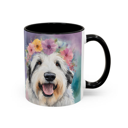Bearded Collie 04 Accent Coffee Mug - Dog Lover Gift