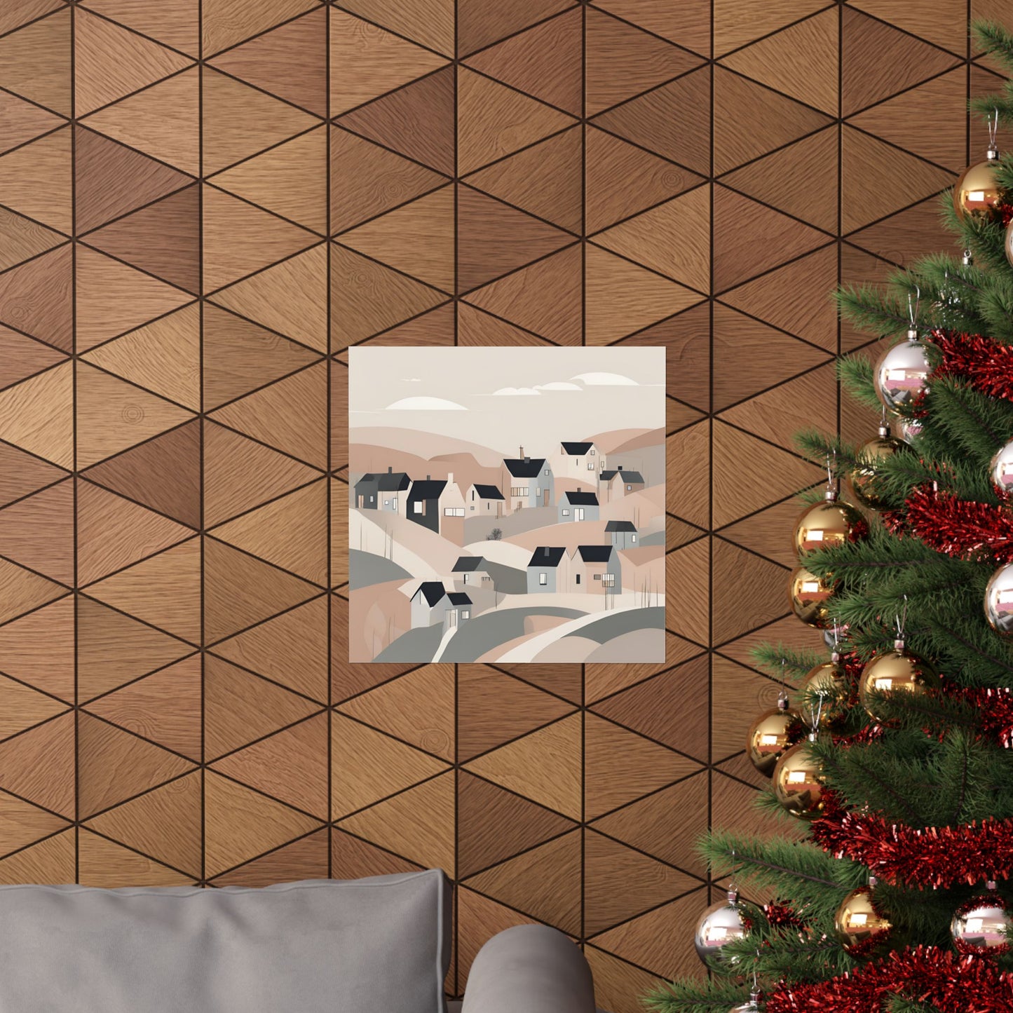 On The Hillside Nude 4 Matte Square Posters