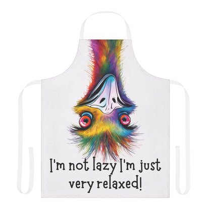 I’m not lazy……Adult Apron (AOP)