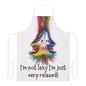I’m not lazy……Adult Apron (AOP)