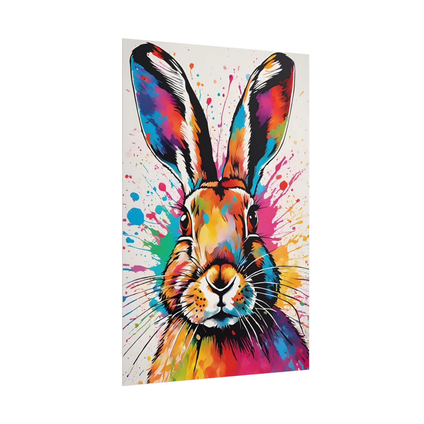 Multicolored Hare 2 Matte Poster