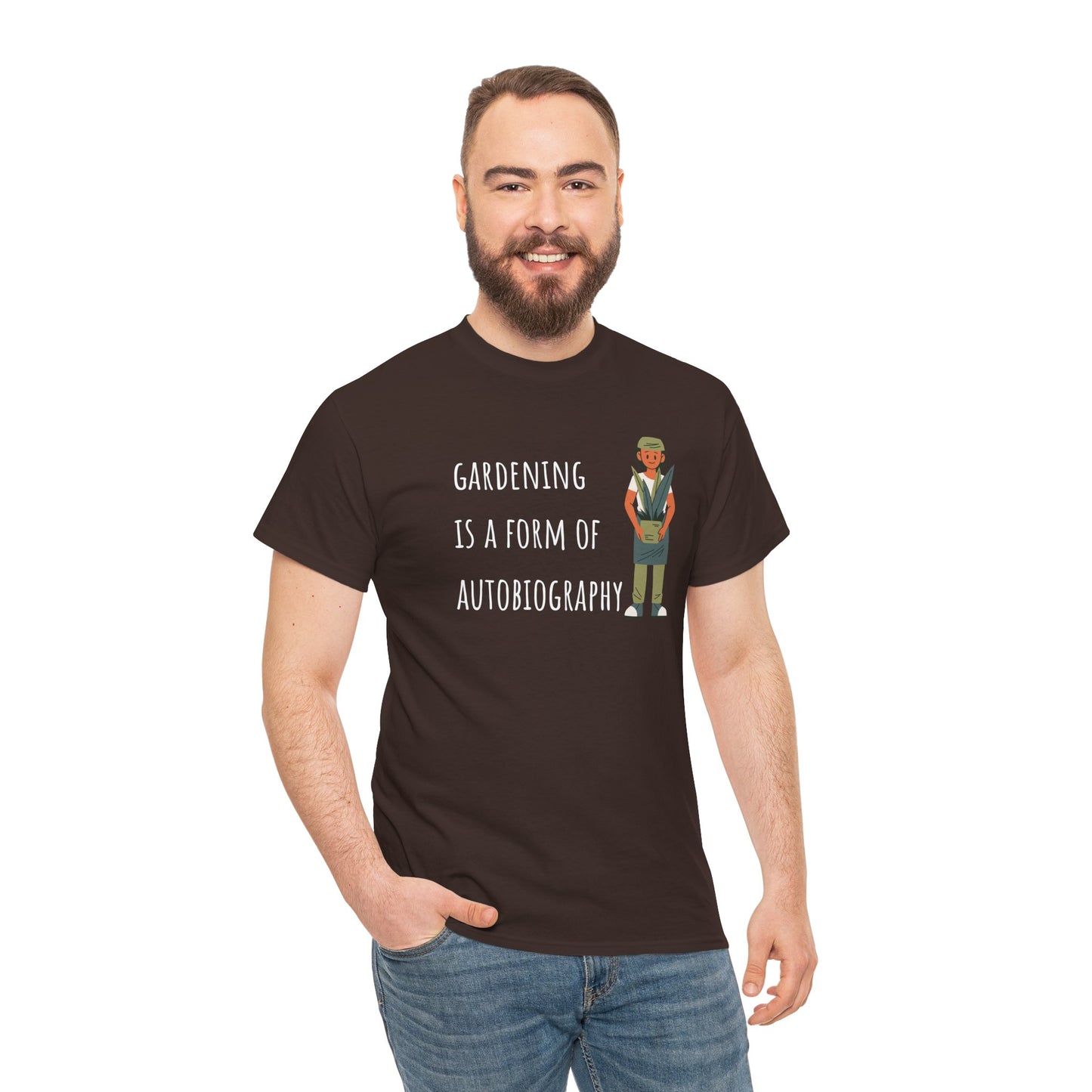 Gardening Is A Form Of Autobiography Unisex Heavy Cotton Tee