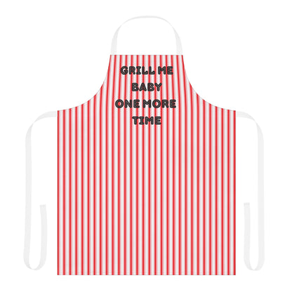 Grill Me Baby One More Time Apron, Cooking Pun