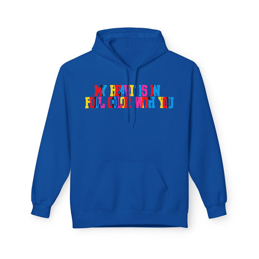 My Heart Is In Full Color With You Unisex Valentines Hoodie