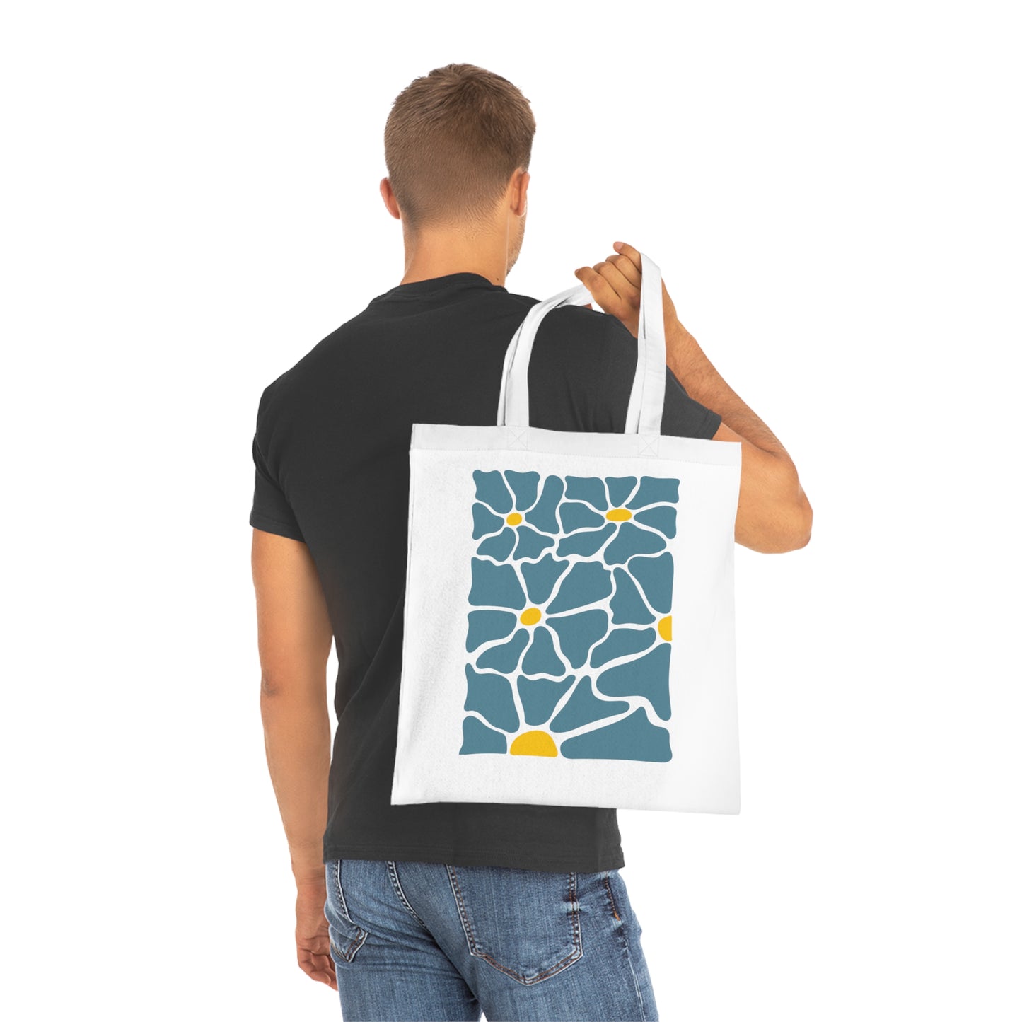 Abstract flowers 21 Cotton Tote