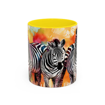 Multicoloured Zebra 1 Accent Mug 11oz