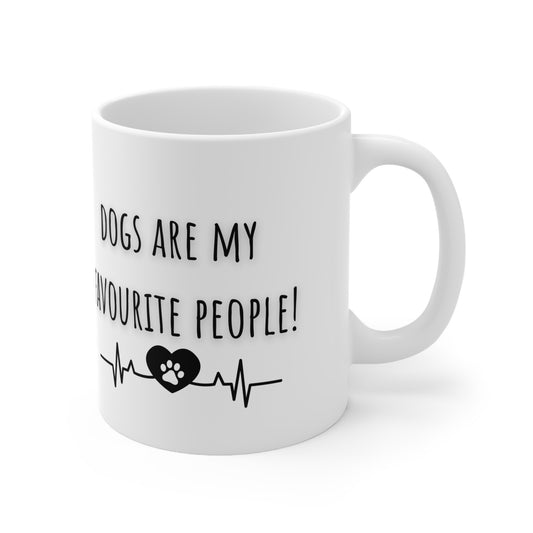 Dogs Are My Favourite People Ceramic Mug 11oz