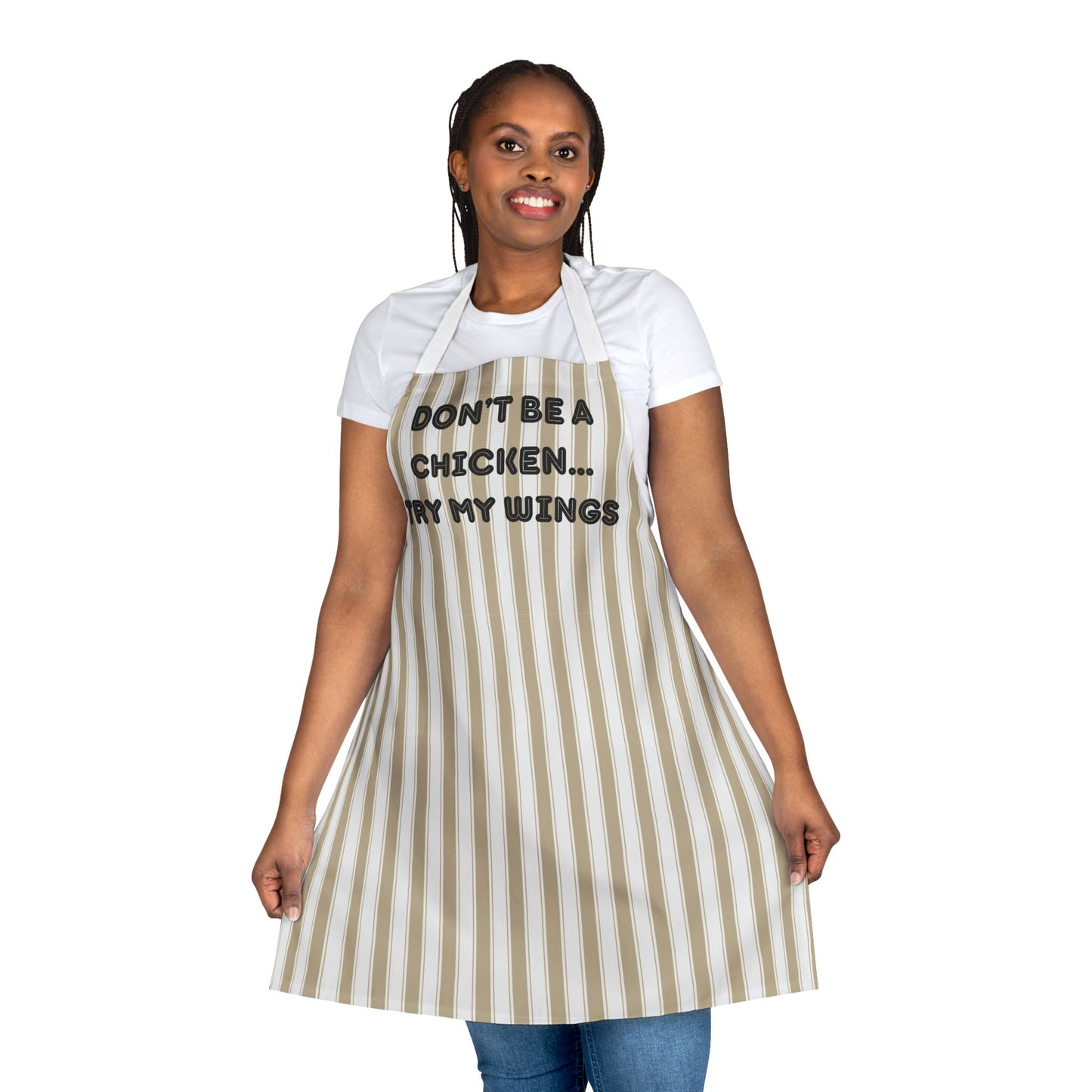 Don’t Be A Chicken…Try My Wings Apron, Cooking Pun