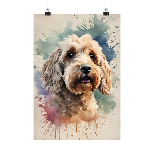 Dogs Cockapoo 02 Matte Vertical Poster