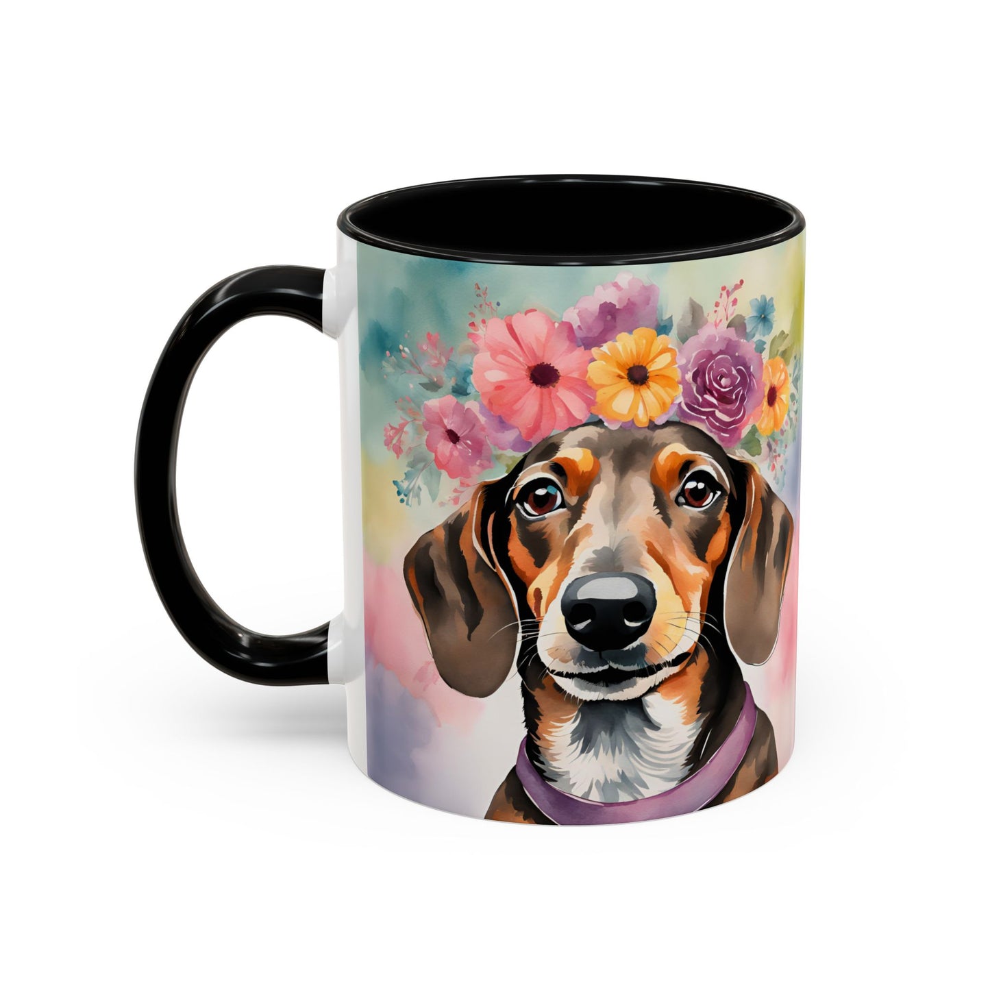 Dachshund 03 Accent Coffee Mug - Dog Lover Gift