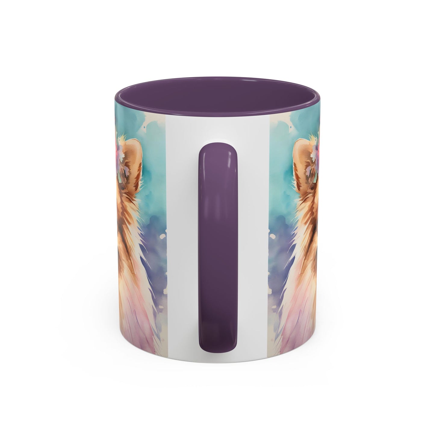 Pomeranian 03 Accent Coffee Mug - Dog Lover Gift