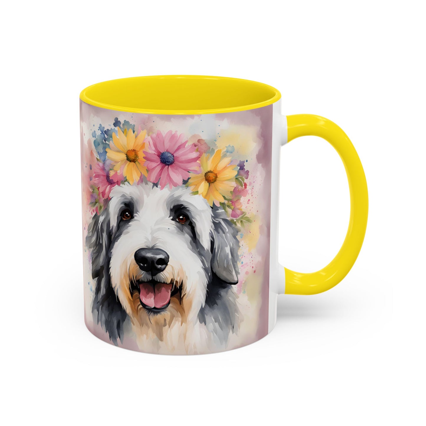Bearded Collie 01 Accent Coffee Mug - Dog Lover Gift