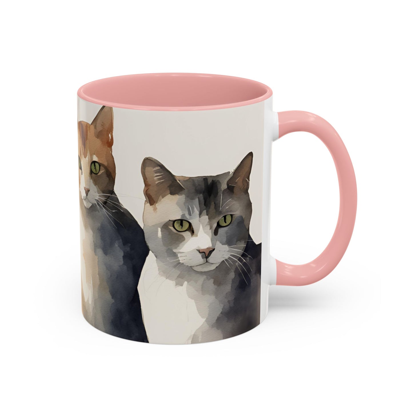 Kitties in a Row 2 Accent Mug 11oz