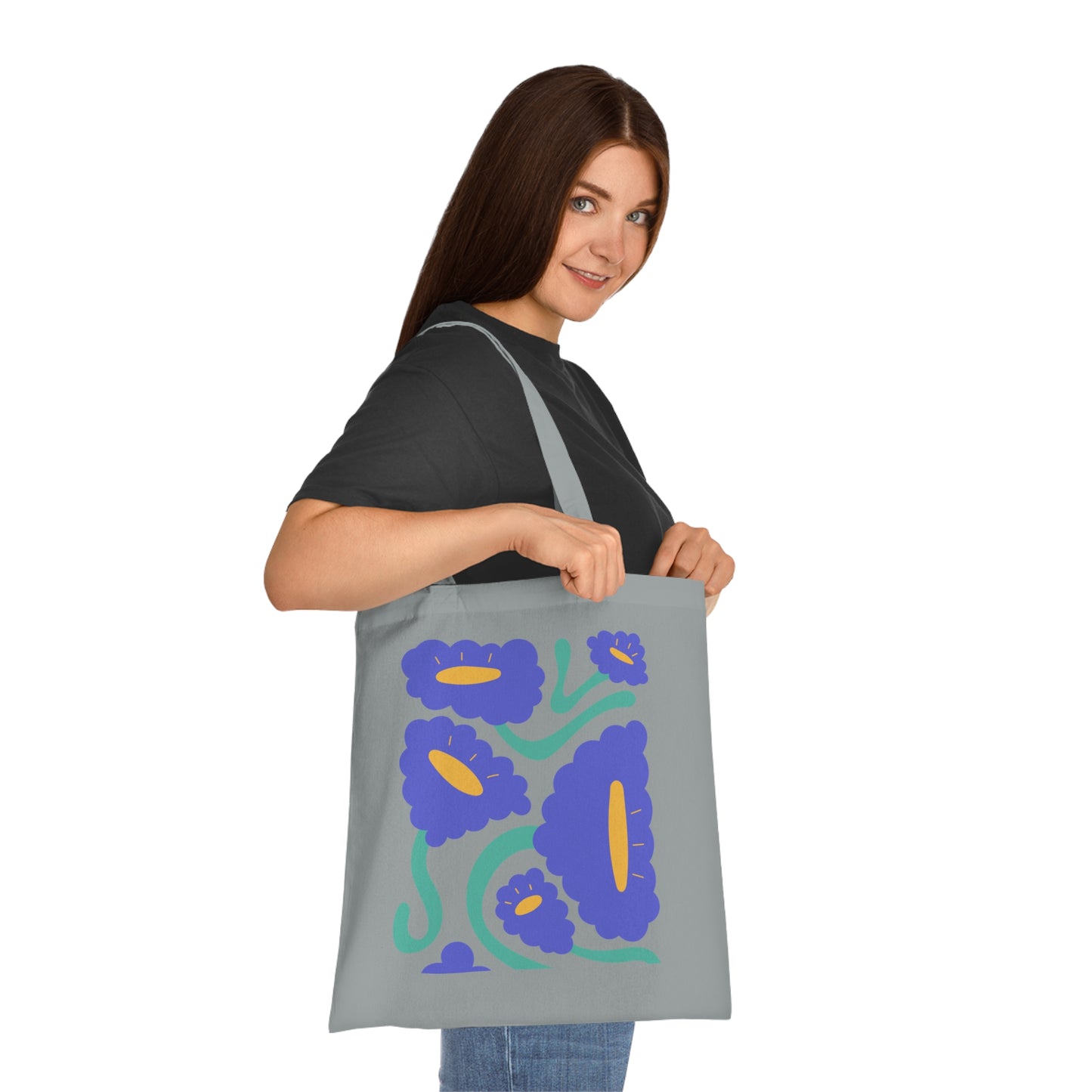 Abstract flowers 04 Cotton Tote