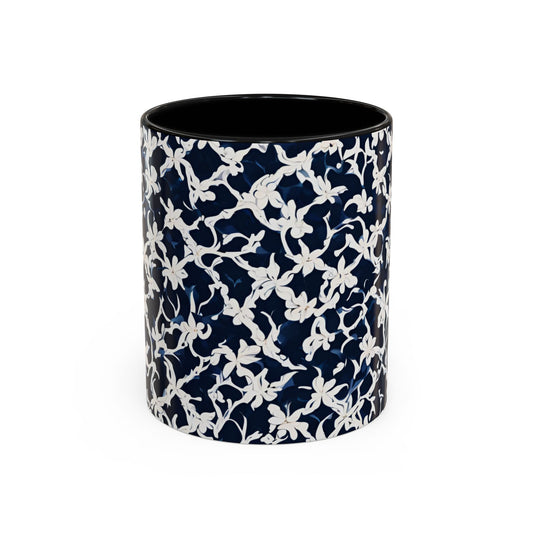 Flower 4 Accent Coffee Mug (11oz)