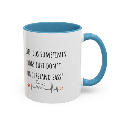 Cats V Dogs 02 Accent Coffee Mug (11oz)