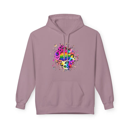 Multicolored Splash Cheetah Lips Unisex Valentines Hoodie