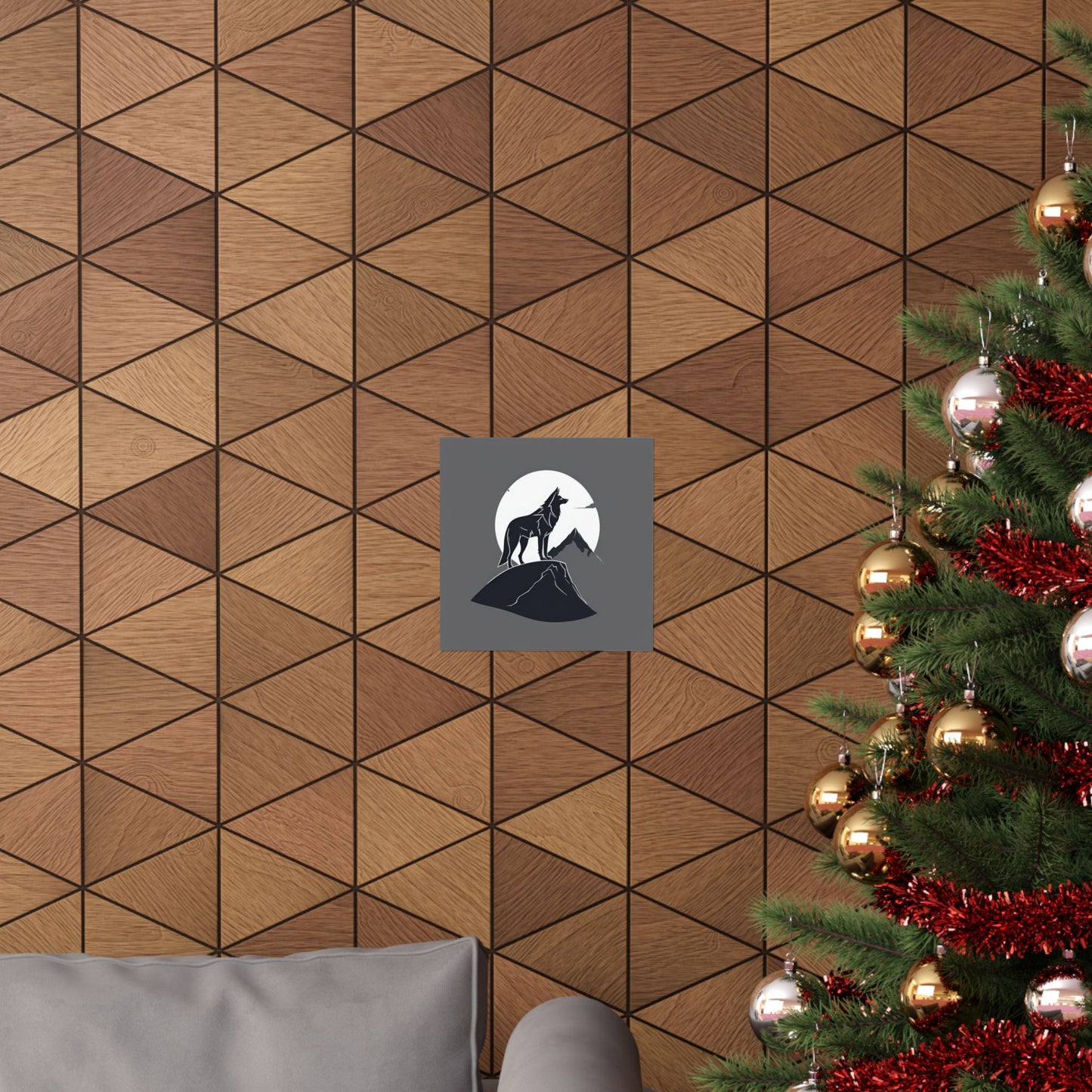 Lone Collection Wolf 2 Matte Square Posters
