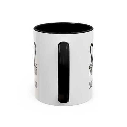 My Dog Is My Spirit Animal Accent Coffee Mug (11oz)