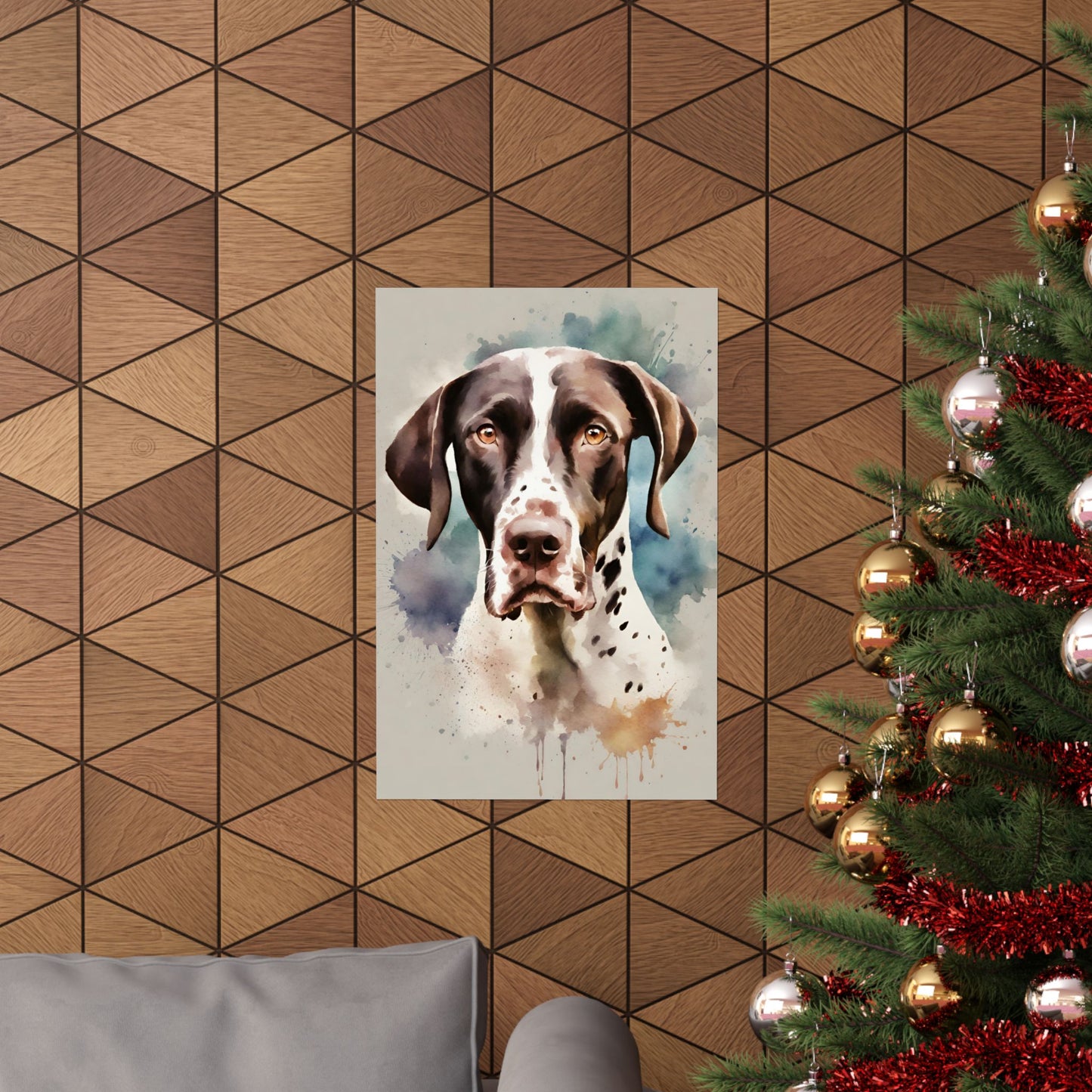 Dogs Pointer 01 Matte Vertical Poster