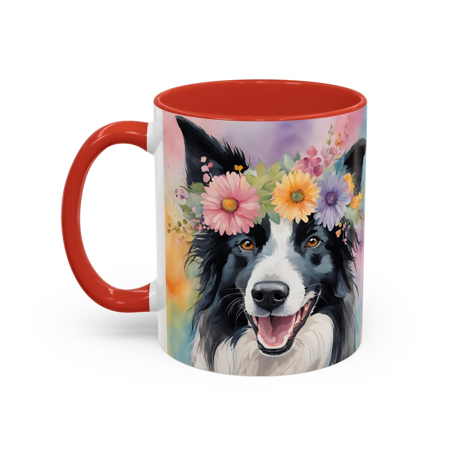 Border Collie 03 Accent Coffee Mug - Dog Lover Gift