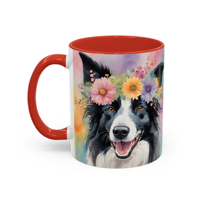 Border Collie 03 Accent Coffee Mug - Dog Lover Gift