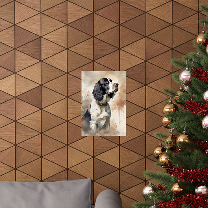 Dogs Springer Spaniel 04 Matte Vertical Poster