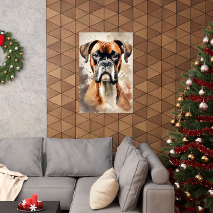 Dogs Boxer 03 Matte Vertical Poster