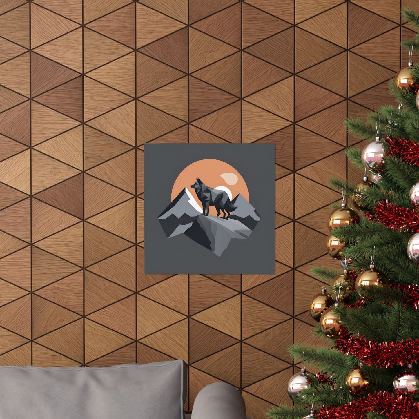 Lone Collection Wolf 17 Matte Square Posters
