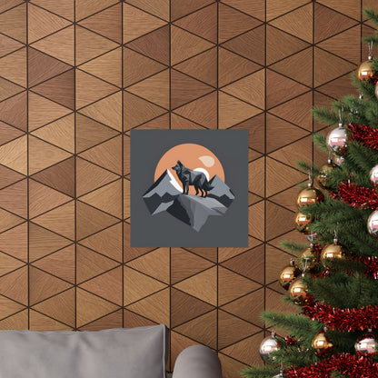 Lone Collection Wolf 17 Matte Square Posters