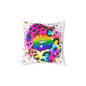 Splash Cheetah Rainbow Lips Poly Pillow