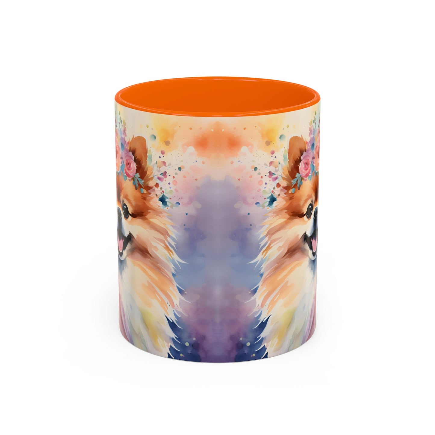 Pomeranian 04 Accent Coffee Mug - Dog Lover Gift