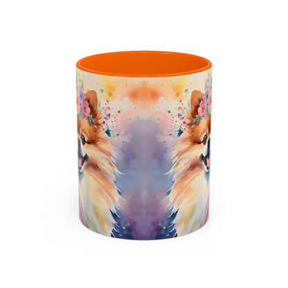 Pomeranian 04 Accent Coffee Mug - Dog Lover Gift