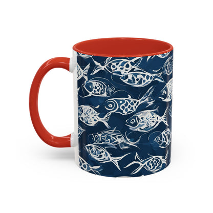 Fish 04 Accent Coffee Mug (11oz)