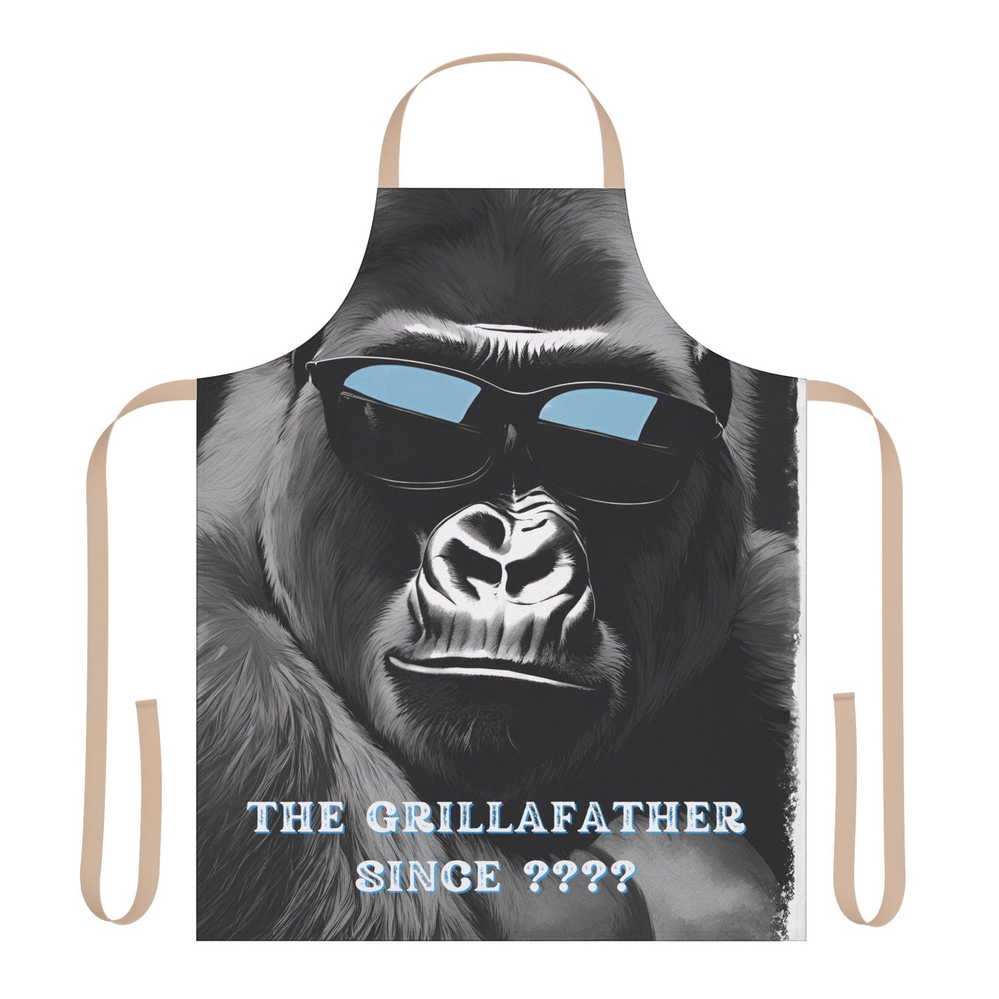 (Personizable) Grillafather EST (????) Funny BBQ Themed Apron 5-Color Straps